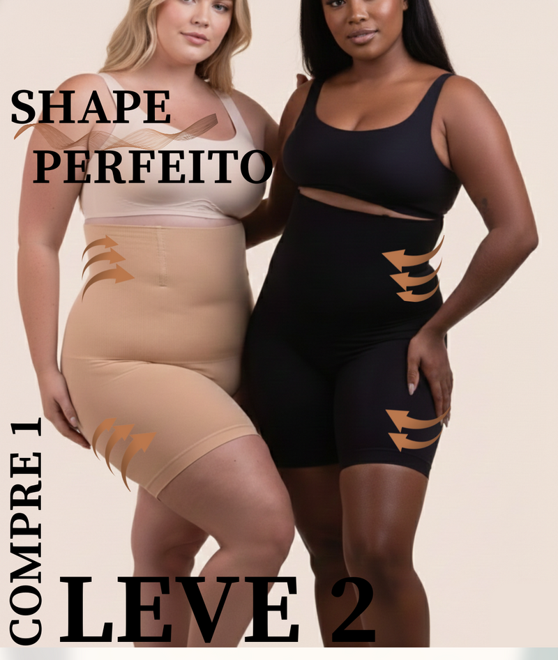 SHORT MODELADOR SHAPE PERFEITO - (Compre 1 Leve 2)